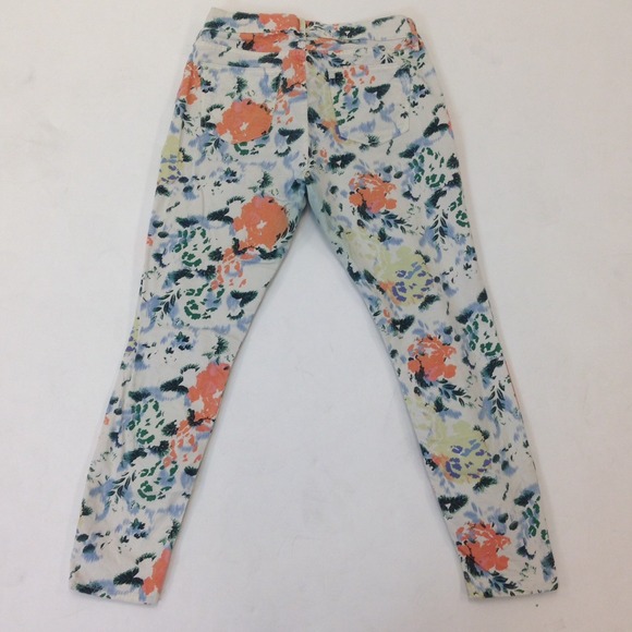 Sold: Floral Skinny Skimmer Jeans - Picture 4 of 4
