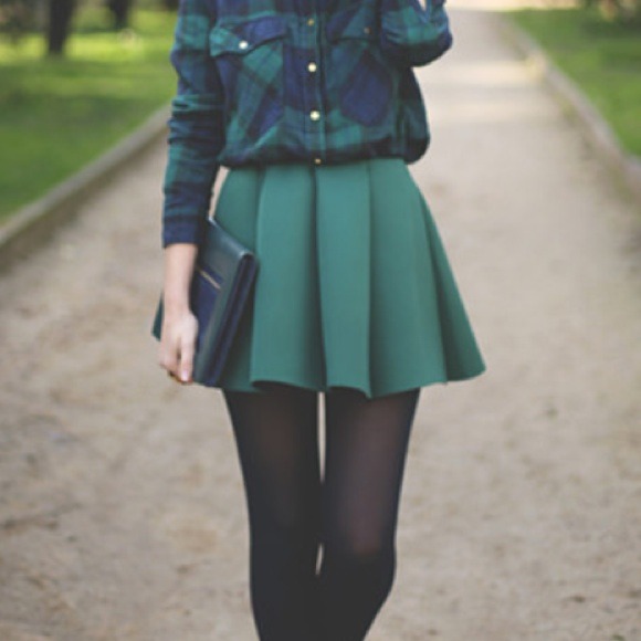 Green Girly Skirt