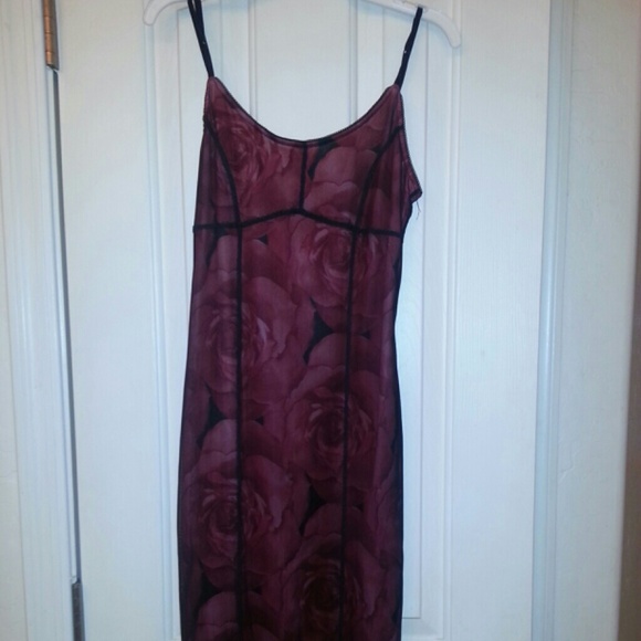 Beautiful maroon and black dress