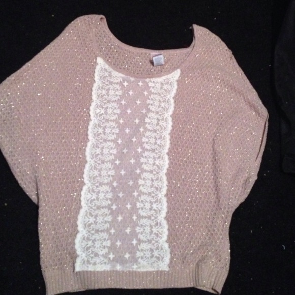 Cute Beige Sweater Lace