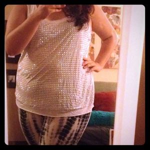 💎Michael Kors bedazzled tank💎