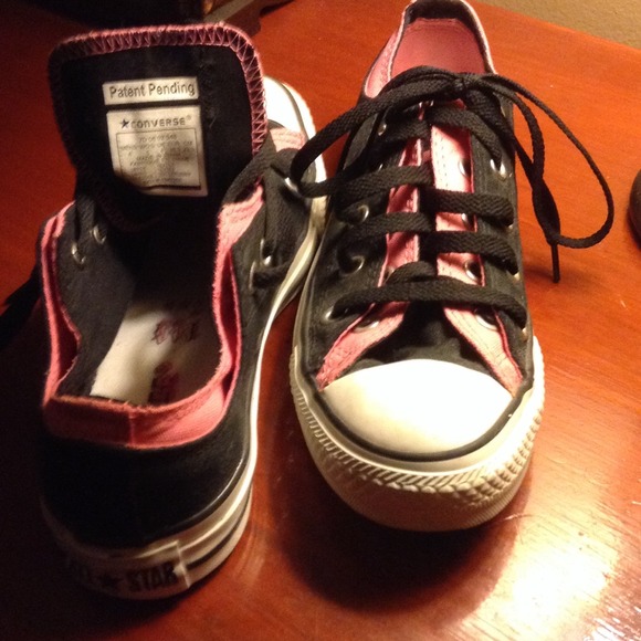 Black & Pink Converse