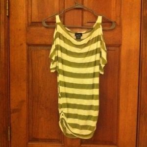 Green and white stripped tank/shirt