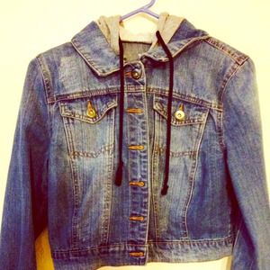 Denim Jacket with Hoodie