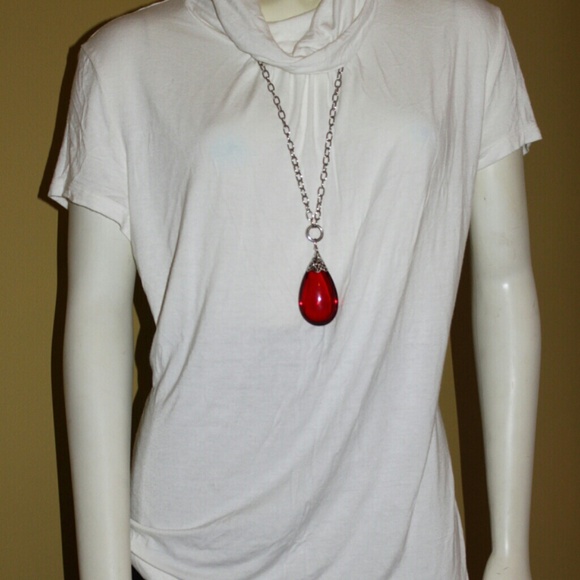 SOLD.     NEW YORK & COMPANY Turtle Neck Blouse XL - Picture 3 of 4