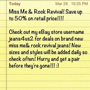 Miss Me & Rock Revival jeans