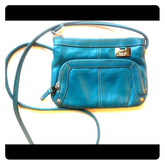 Tignanello Blue Cross-Body Satchel