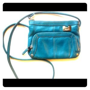 Tignanello Blue Cross-Body Satchel