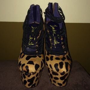 LondonTrash super-high heel sexy leopard platform