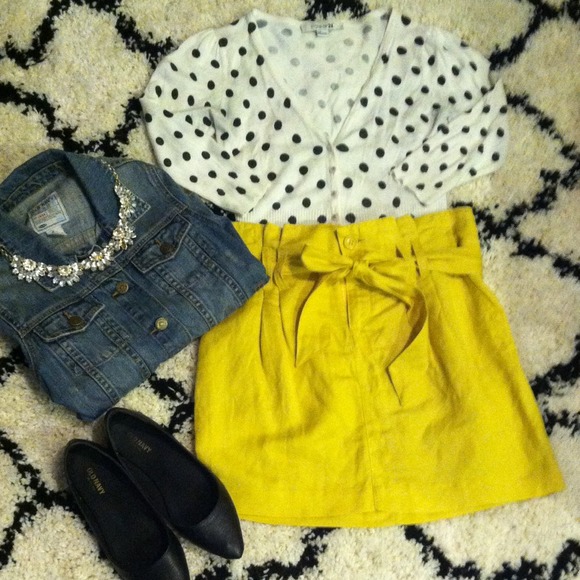 Forever 21 Dresses & Skirts - Linen High waist  yellow skirt