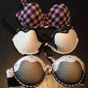 3 bras 36B-Beautiful colors