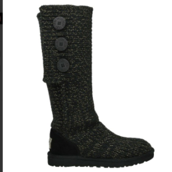 Sold Uggs classic cardy metallic boots