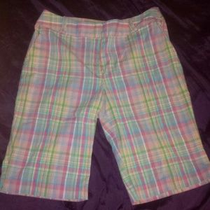 Plaid Bermuda shorts