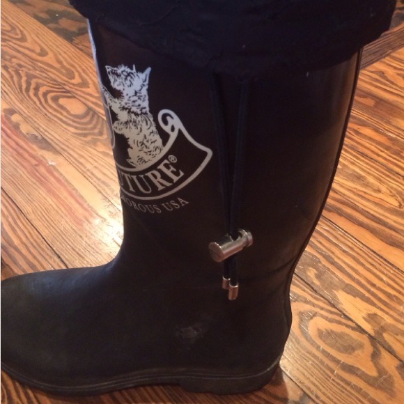 BLACK JUICY COUTURE RAIN BOOTS - Picture 3 of 3