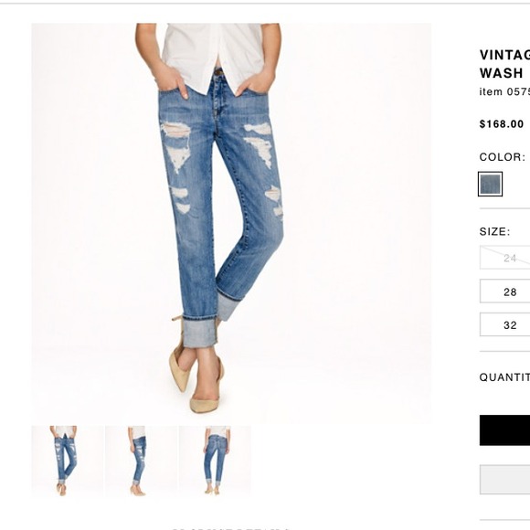 J. Crew Denim - J. Crew Vintage Straight Jean in Abbott Wash
