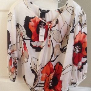 Brand new floral shirt.  Reduced price!