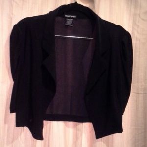 Cropped Short Sleeve Shrug