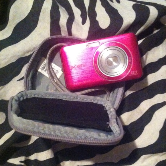 Sony pink camera