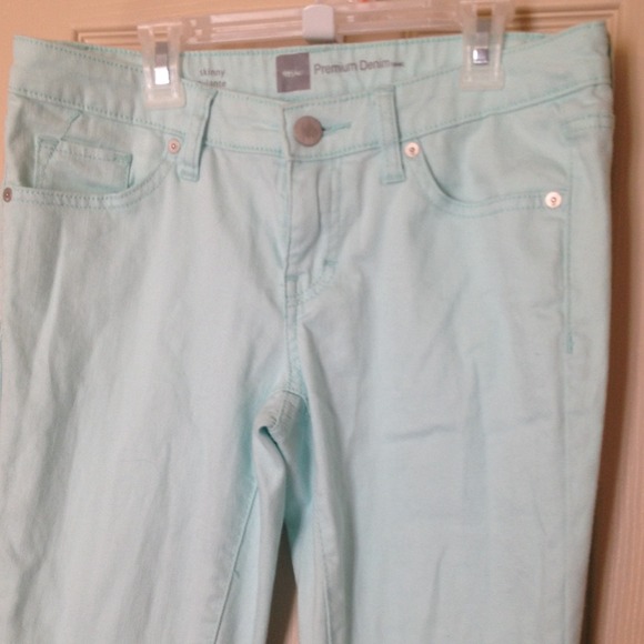 Mint Green Mosssimo skinny jeans size 4