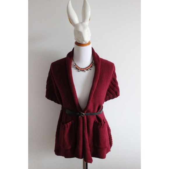 🚫❌SOLD❌🚫Brand New Anthropologie Wine Red Sweater