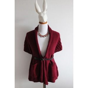 🚫❌SOLD❌🚫Brand New Anthropologie Wine Red Sweater