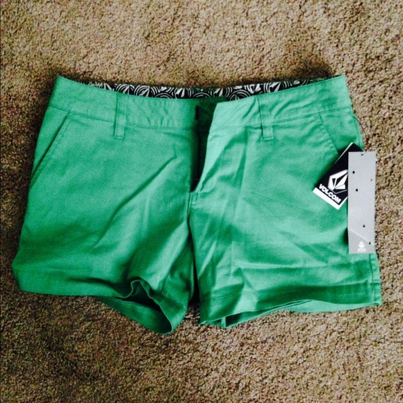 Green Volcom Shorts