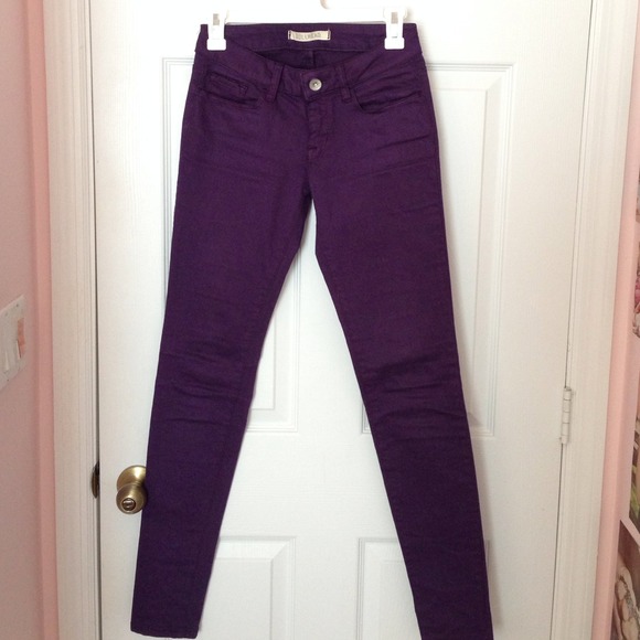 Purple skinny jeans from Pacsun
