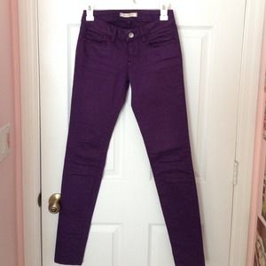 Purple skinny jeans from Pacsun