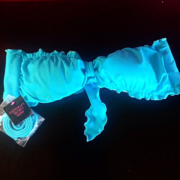 Victoria's Secret Other - •NWT🆕Victoria Secret Swim Sexy Blue Bandeau• 🌊👙