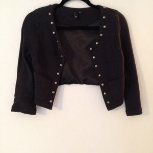 Studded cropped jacket