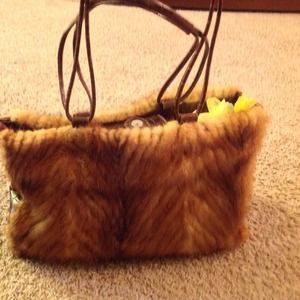New Paolo Masi mink rust/whiskey colored handbag
