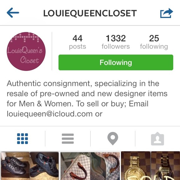 Follow my consignment page on Instagram