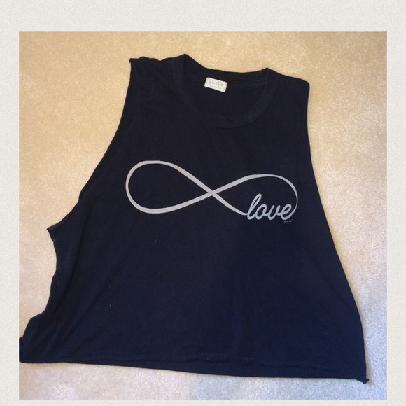 SOLDBrandy Melville Infinity Crop Muscle Tank - Picture 3 of 3