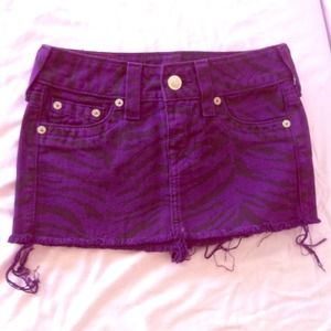 True Religion Mini Skirt