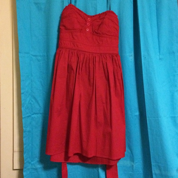 Red sundress.