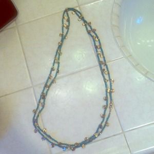 Gold & Turquoise multi- length necklace!