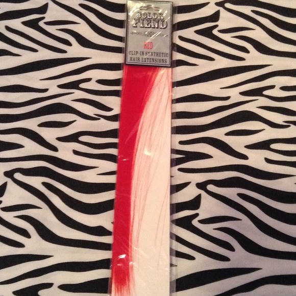 Color Fiend Red Clip In Extensions