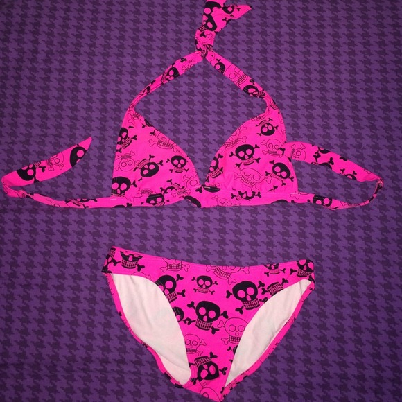 Pink Skull Bikini