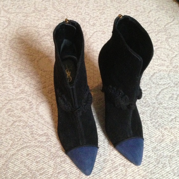 YSL suede boots