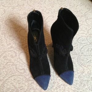 YSL suede boots