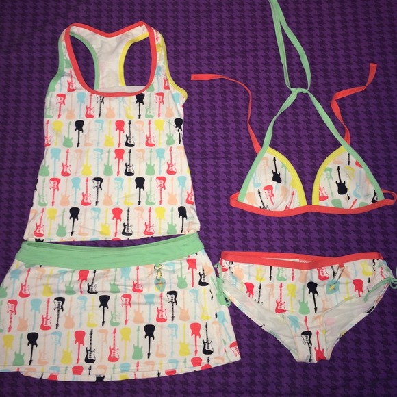 4 piece Guitar Bathing Suit