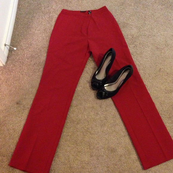 Bright red pants from New York and Company- 8 Tall