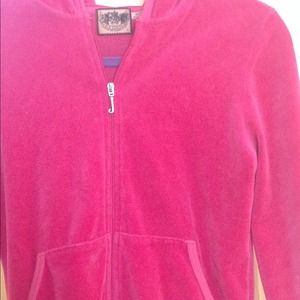 Juicy Couture large fuchsia hoodie