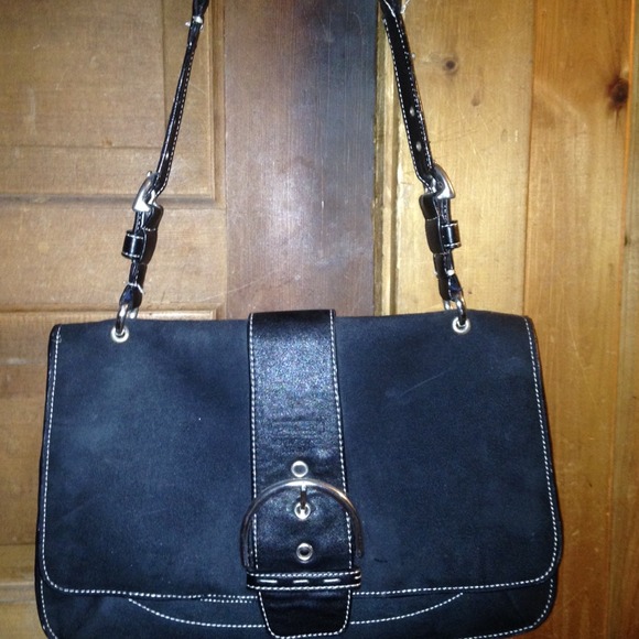 Coach leather and suade purse