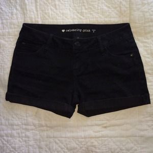 Black Denim Shorts
