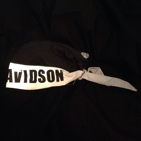 Authentic Harley Davidson do-rag skull cap bandana