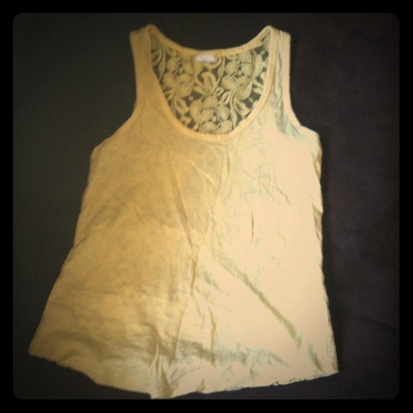 Express Tops - Yellow tank top