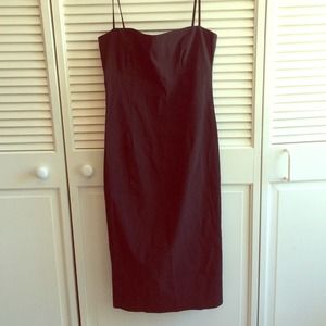 Little black stretchy dress.