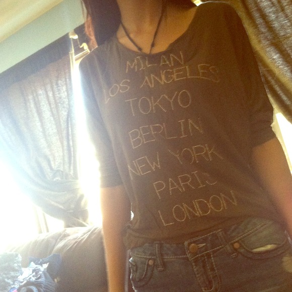 Forever 21 Tops - Dark green Half sleeve top