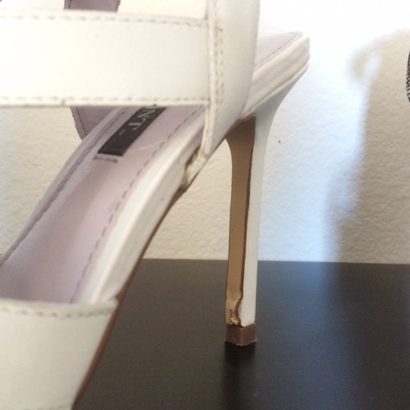 Shoemint Garbo white cage gladiator heels - Picture 3 of 4